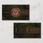 Carte De Visite [154] Le rite écossais Double-a dirigé Eagle (Devant / Derrière)