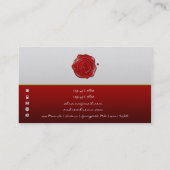 Carte De Visite [154] Monogramme [Sceau de cire] (Dos)