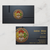 Carte De Visite [154] Tibétain Double Dorje Mandala (Devant / Derrière)