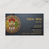 Carte De Visite [154] Tibétain Double Dorje Mandala (Dos)