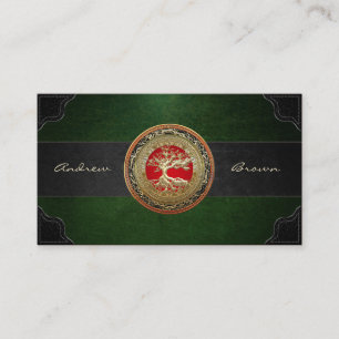 Carte De Visite [154] Treasure Trove : Celtic Tree of Life [Or]