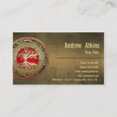 Carte De Visite [154] Treasure Trove : Celtic Tree of Life [Or] (Dos)