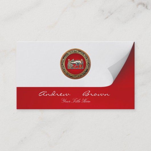 Carte De Visite [154] Trésor : L'oeil de Horus (Devant)