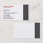 Carte De Visite 17 lignes (Devant / Derrière)