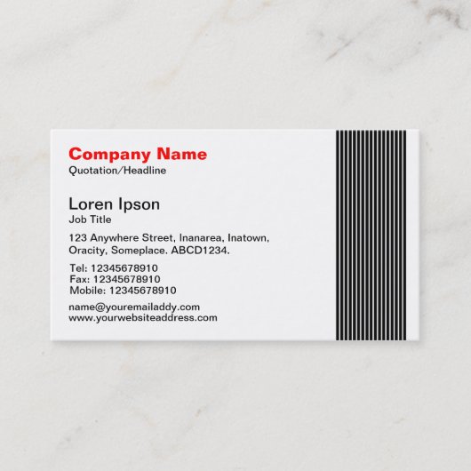 Carte De Visite 17 lignes (Devant)