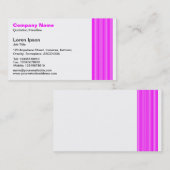 Carte De Visite 17 Lignes - Magenta (Devant / Derrière)