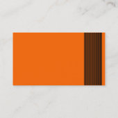 Carte De Visite 17 lignes - orange (Dos)