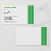 Carte De Visite 17 lignes - Vert herbe (Devant / Derrière)