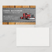 Carte De Visite 18 Routeur | Chauffeur de camion | Construction (Devant / Derrière)