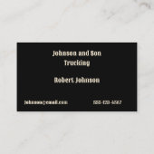 Carte De Visite 18 Wheeler Simi Tracteur Trailer Truck (Dos)