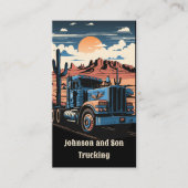 Carte De Visite 18 Wheeler Simi Tracteur Trailer Truck (Devant)