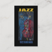 CARTE DE VISITE 1922 BASS BLEU JAZZ (Dos)