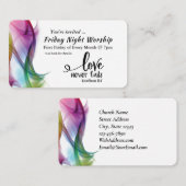 Carte De Visite 1 Corinthiens 13:7 L'amour n'échoue jamais Evéneme (Devant / Derrière)