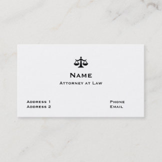 Carte de visite 1 d'avocat
