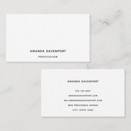 Carte De Visite 1 Modèle Dongle 8 (Devant / Derrière)