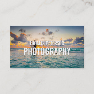 Carte De Visite 1 Photo Chic & Simple Photographie