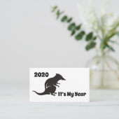 Carte De Visite 2020 Mon année de rat (Debout devant)