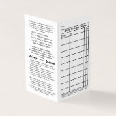 Carte De Visite 2021 Porte-monnaie pratique pour le suivi de la pr (Extérieur)