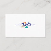 Carte De Visite 2025 encore à comprendre (Dos)