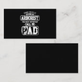 Carte De Visite 21.Arboriste pour une trée (Devant / Derrière)