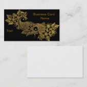 Carte De Visite 24kt-Mehndi-Carte de visite-floral (Devant / Derrière)