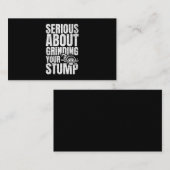 Carte De Visite 28.Arboriste pour un coupe-arbre (Devant / Derrière)