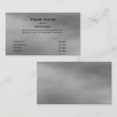 Carte de visite 2,0 en métal - argent (Devant / Derrière)