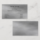 Carte de visite 2,0 en métal - prime argentée (Devant / Derrière)
