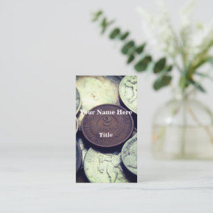 Carte De Visite 2 Cents Coin