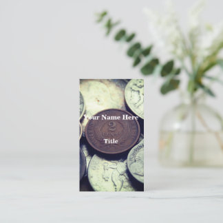 Carte De Visite 2 Cents Coin