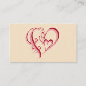 CARTE DE VISITE 2 COEURS DANS 1 (Dos)