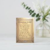 Carte De Visite 2 Corinthians 4:6 KJV Cards (Debout devant)
