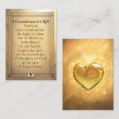 Carte De Visite 2 Corinthians 4:6 KJV Cards (Devant / Derrière)