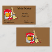 Carte de visite 2 de peintres (Devant / Derrière)