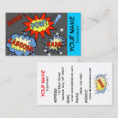 Carte de visite 2 de super héros (Devant / Derrière)