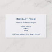 Carte De Visite 2 Horses Outside en hiver (Dos)