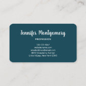 Carte De Visite 2 mignons Petits Renards Rouges Aquarelle Design (Dos)