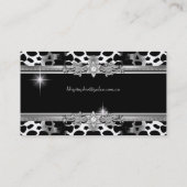 Carte De Visite 2 Pour Lisa Bling Black Elegant (Dos)