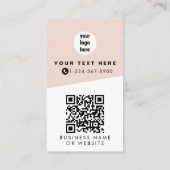 Carte De Visite 2 QR Codes 2 Logos professionnels et 2 Contacts Ro (Dos)