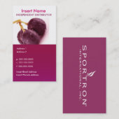 carte de visite 2-Sided (raisins) (Devant / Derrière)