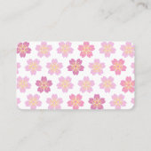 Carte De Visite 2 sides Cherry Blossom "SAKURA" 名刺 (Devant)