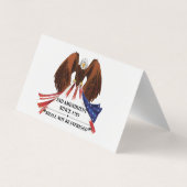 Carte De Visite 2e amendement Oreiller (Dos)