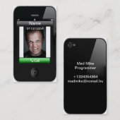 carte de visite 2x3.5 d'iPhone (Devant / Derrière)