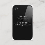carte de visite 2x3.5 d'iPhone (Dos)