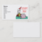 Carte De Visite 30ème heureux (Devant / Derrière)