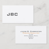 Carte De Visite 30o1 noir/blanc moderne (Devant / Derrière)