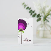 Carte De Visite 311-ALLURING BLANC POURPRE de l'ALLIUM | (Debout devant)