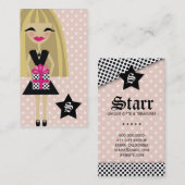 CARTE DE VISITE 311-BLONDE/STAR/GIFT (Devant / Derrière)
