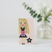 CARTE DE VISITE 311-BLONDE/STAR/GIFT (Debout devant)