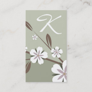 Carte De Visite 311-Blossom vert subtil de la beauté